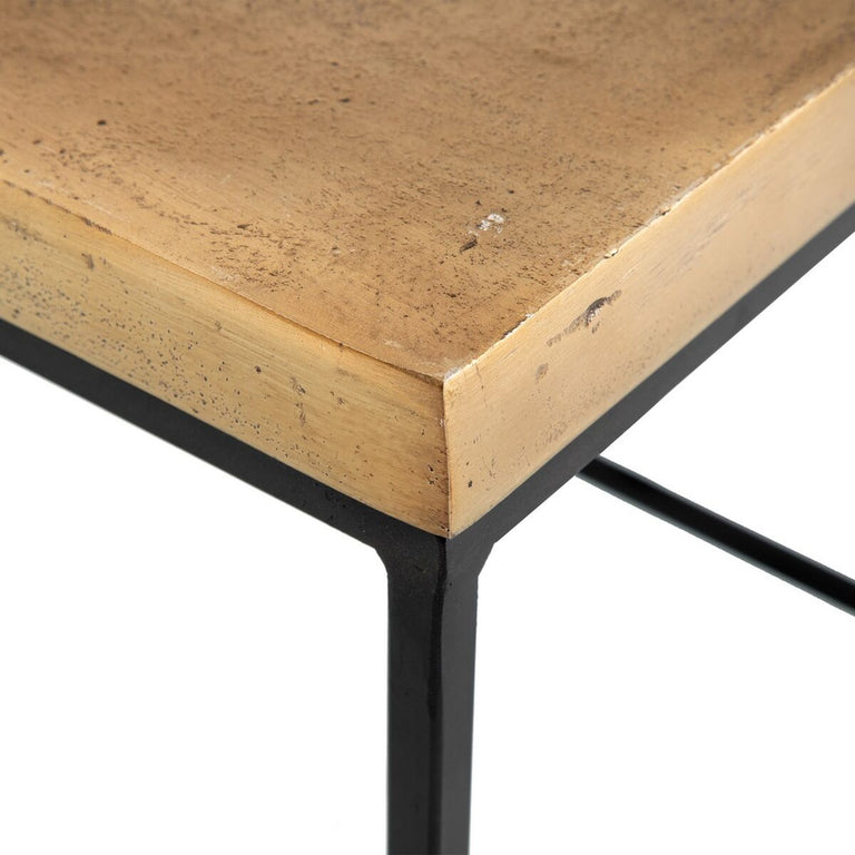 Table d'appoint Noir 50 x 50 x 50 cm Cuivre