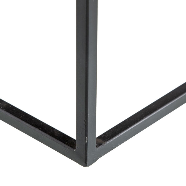 Table d'appoint Noir 50 x 50 x 50 cm Cuivre