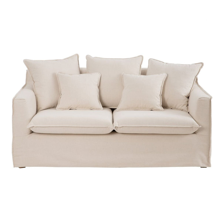 Canapé 177 x 96 x 93 cm Tissu Synthétique Beige