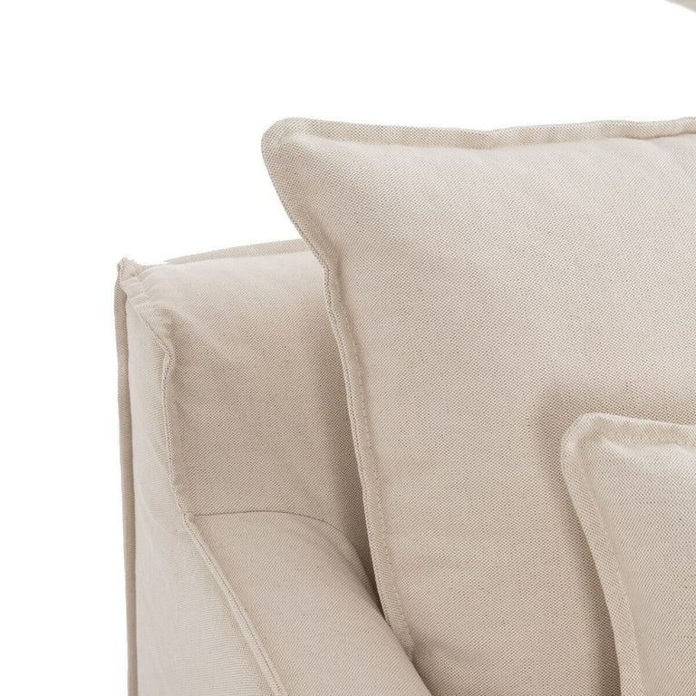 Canapé 177 x 96 x 93 cm Tissu Synthétique Beige
