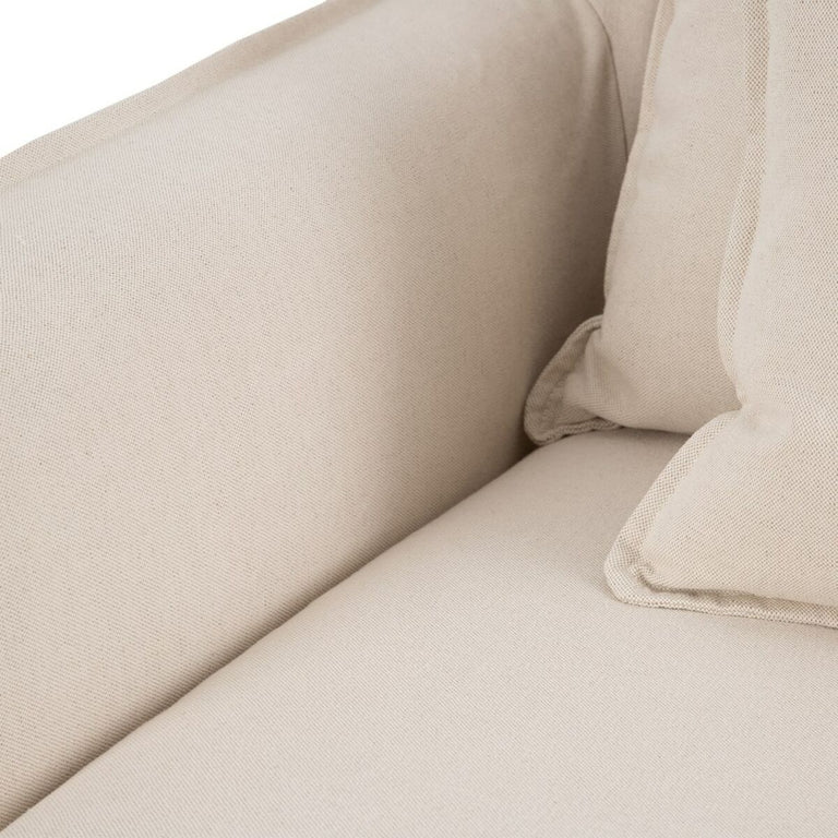Canapé 177 x 96 x 93 cm Tissu Synthétique Beige