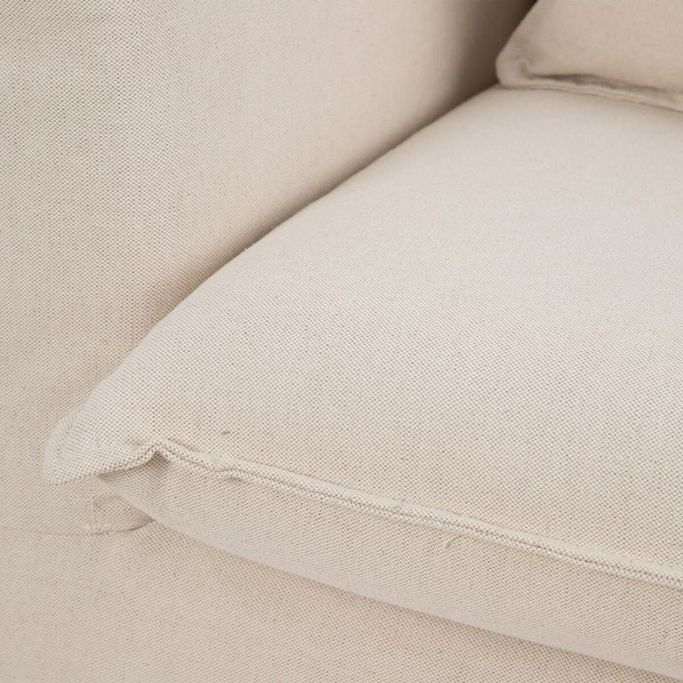Canapé 177 x 96 x 93 cm Tissu Synthétique Beige