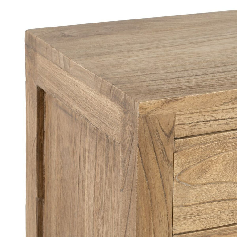 Table d'appoint MIRÓ 43 x 34 x 55 cm Naturel bois mindi