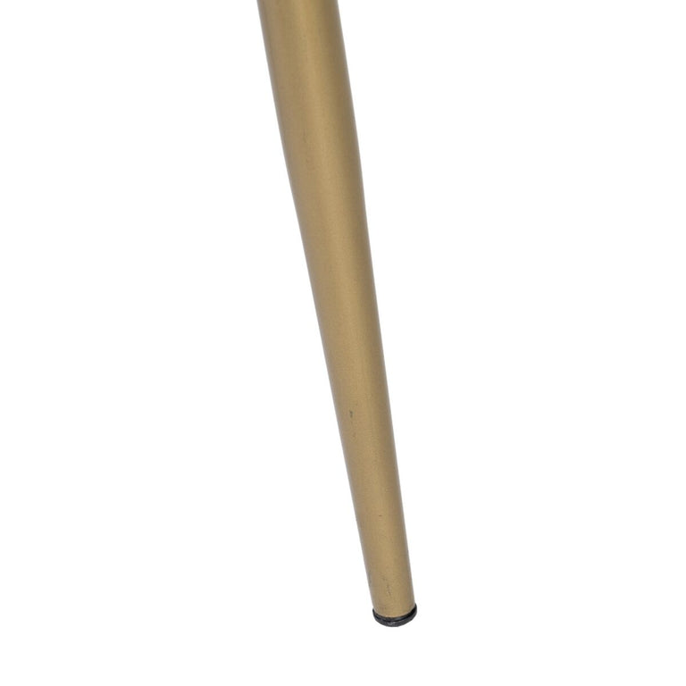 Table d'appoint 50 x 50 x 56 cm Doré Blanc