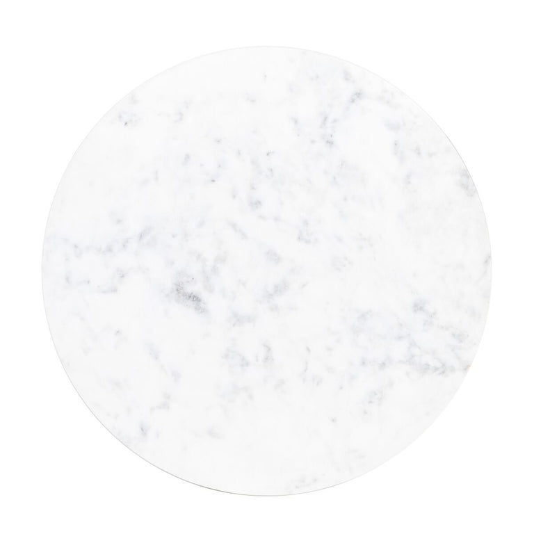 Table d'appoint 50 x 50 x 56 cm Doré Blanc
