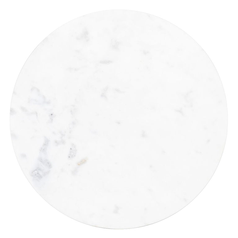 Table d'appoint 50 x 50 x 56 cm Doré Blanc