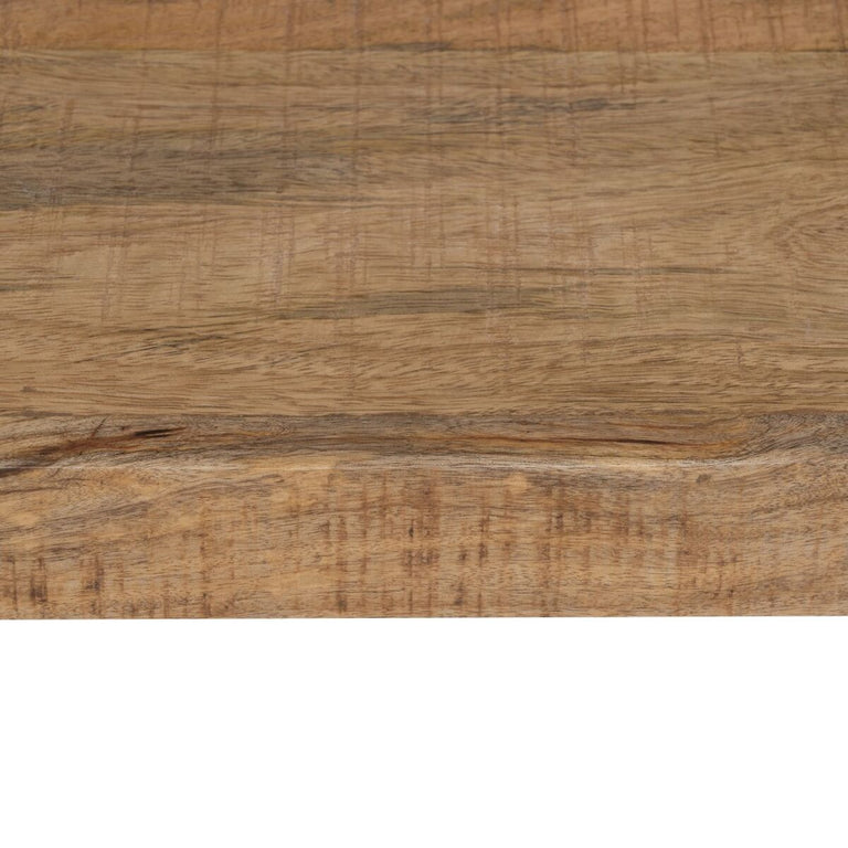 Meuble d'Entrée MANGO Naturel Noir Bois Fer 100 x 40 x 90 cm