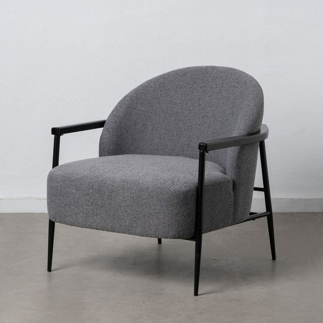 Fauteuil 74 x 72 x 81 cm Tissu Synthétique Gris Bois