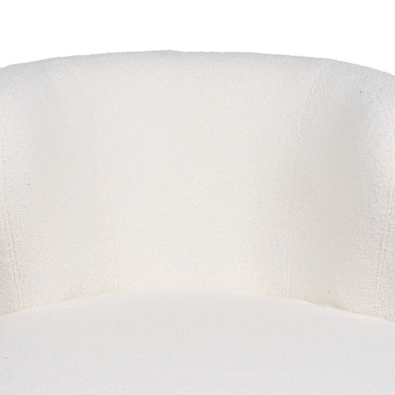 Fauteuil 72 x 78 x 82 cm Bois d'hévéa Blanc