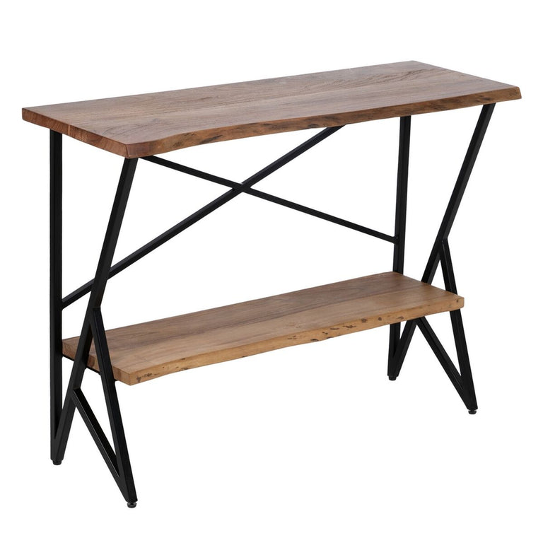 Meuble d'Entrée 107 x 36 x 77 cm Naturel Métal Bois (3 Unités)