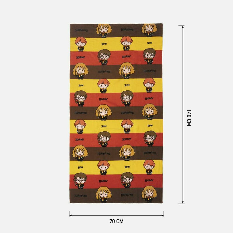 Serviette de plage Harry Potter Multicouleur (70 x 140 cm)