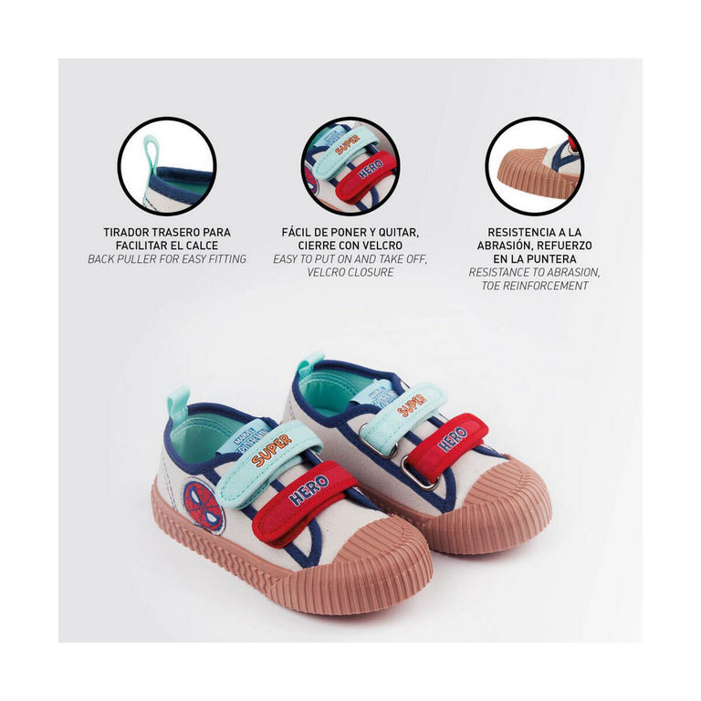 Chaussures casual enfant Spiderman Beige