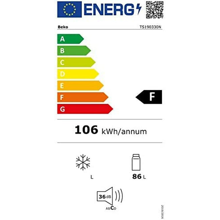 Réfrigérateur BEKO TS190330N 90 L Blanc