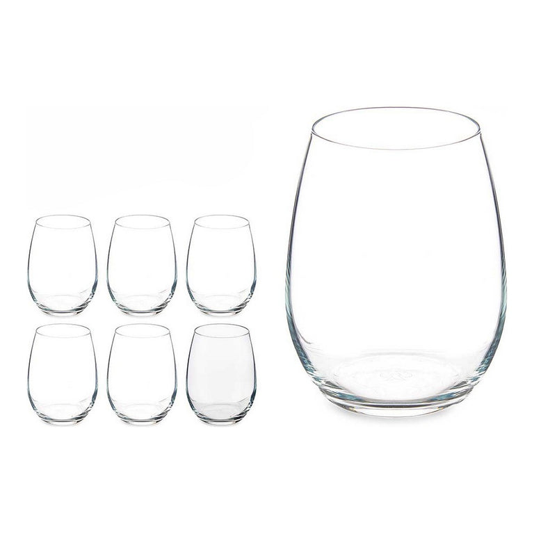 Set de Verres Amber 350 ml Transparent (6 pcs)