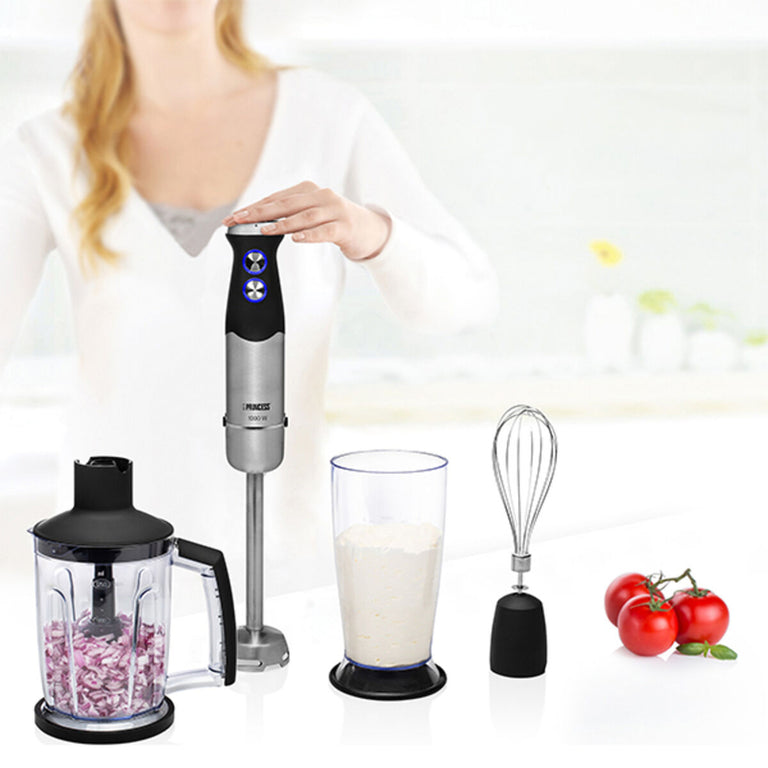 Mixeur plongeant Princess 221221 Noir Acier inoxydable 1000 W