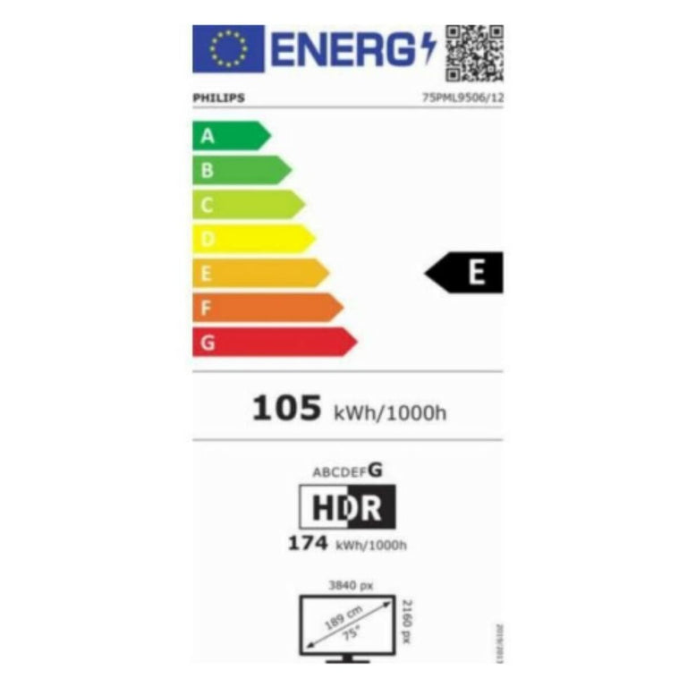 TV intelligente Philips 75PML9506/12 75" 4K Ultra HD LED WIFI