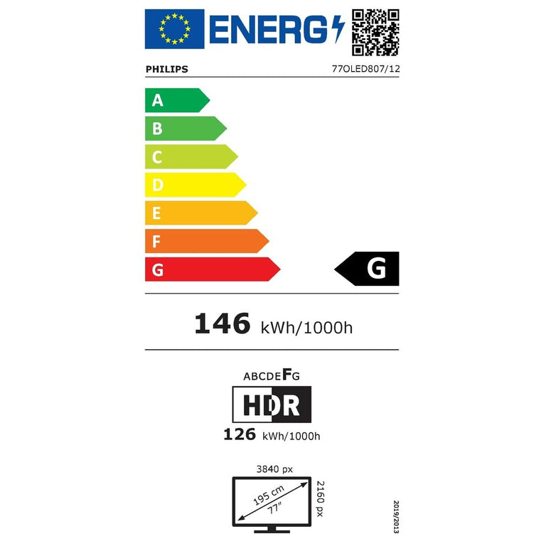 TV intelligente Philips 77OLED807/12 4K Ultra HD OLED 77" Android TV