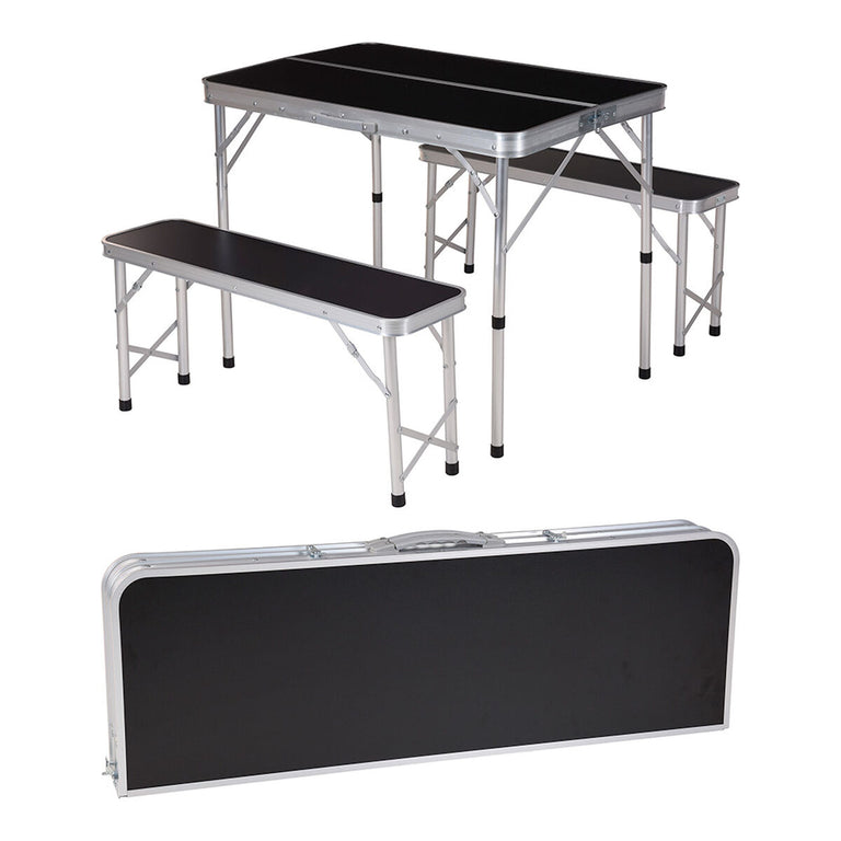 Ensemble Table + Chaises Redcliffs 90 x 60 x 70 cm Aluminium