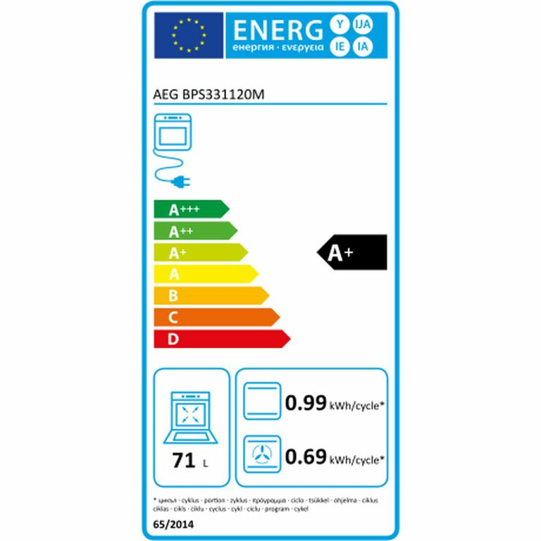 Four Aeg BPS331120M 74 L LCD 3000W