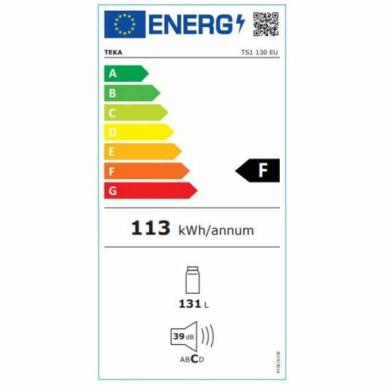 Réfrigérateur Teka 40670310 Blanc Indépendant (85 x 55 cm)