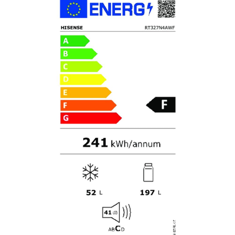 Réfrigérateur Hisense RT327N4AWF  Blanc (165,6 x 55 cm)
