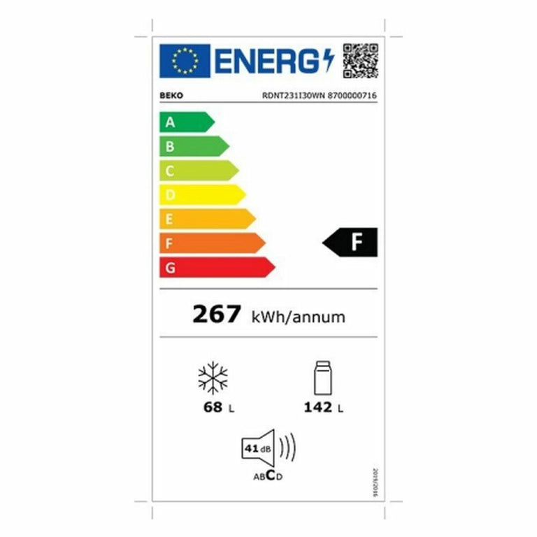 Réfrigérateur BEKO 8859377106707 Blanc