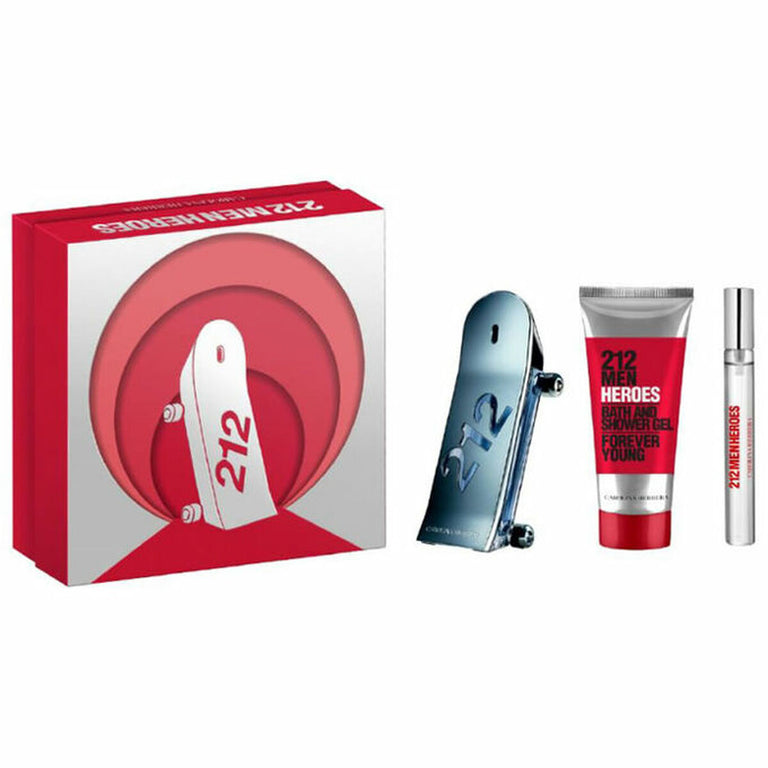 Set de Parfum Homme Carolina Herrera 212 MEN 3 Pièces