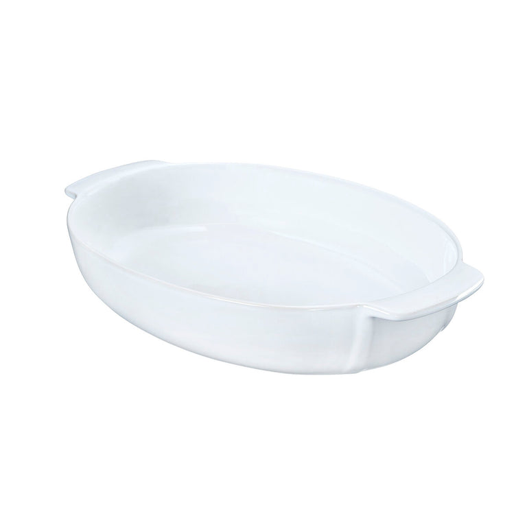 Plat à Gratin Pyrex Signature Oblongue 35 x 23 cm Céramique Blanc (4 Unités)