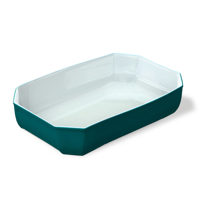 Plat à Gratin Pyrex Color's Rectangulaire Bleu verre 33 x 22 cm (5 Unités)