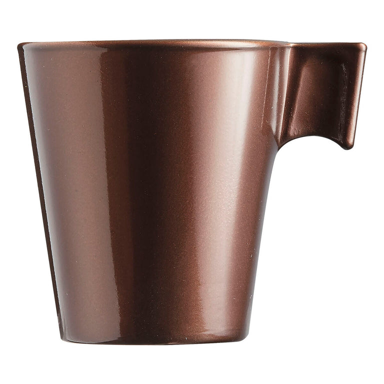 Tasse mug Luminarc Flashy Marron 80 ml verre (24 Unités)