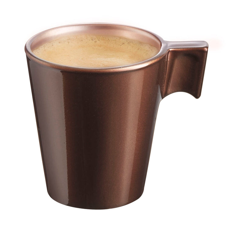Tasse mug Luminarc Flashy Marron 80 ml verre (24 Unités)