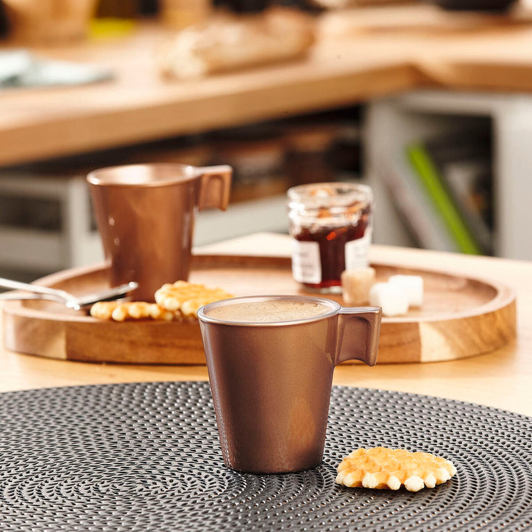Tasse mug Luminarc Flashy Marron Clair 80 ml verre (24 Unités)