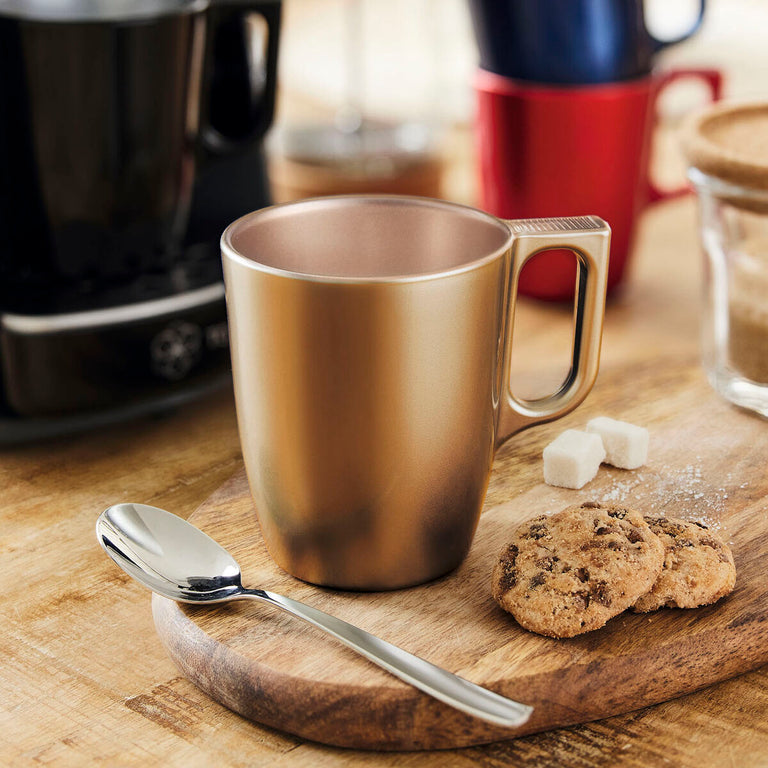 Tasse mug Luminarc Flashy Doré 250 ml verre (6 Unités)