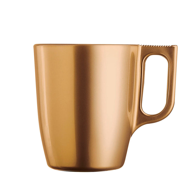 Tasse mug Luminarc Flashy Doré 250 ml verre (6 Unités)