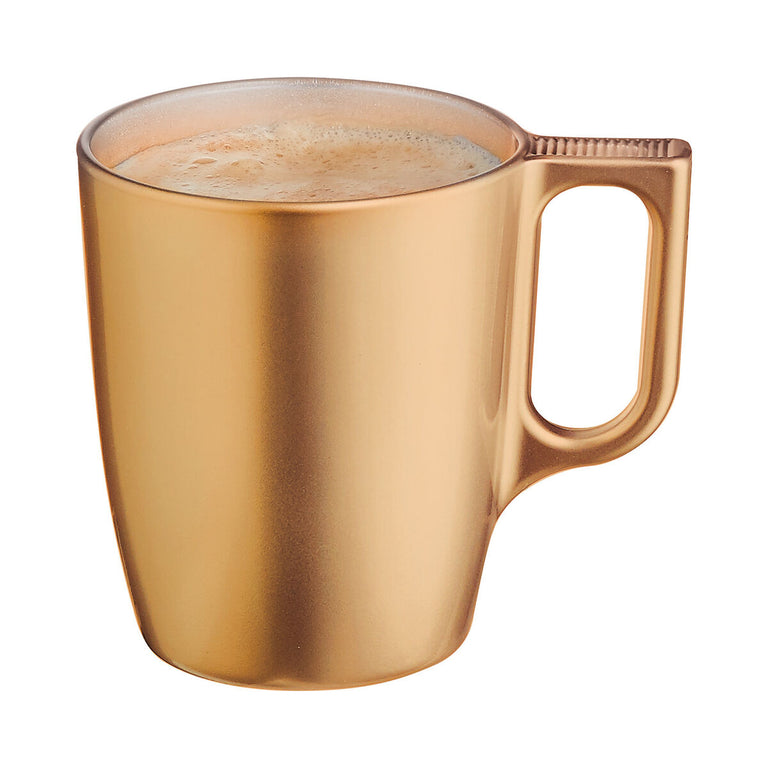 Tasse mug Luminarc Flashy Doré 250 ml verre (6 Unités)