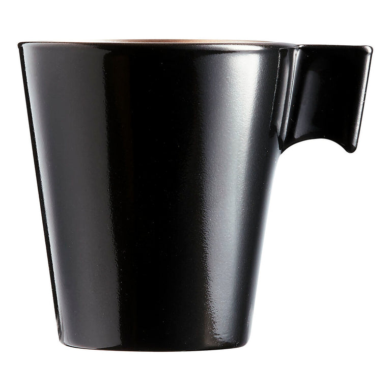 Tasse mug Luminarc Flashy Noir 80 ml Bicolore verre (24 Unités)