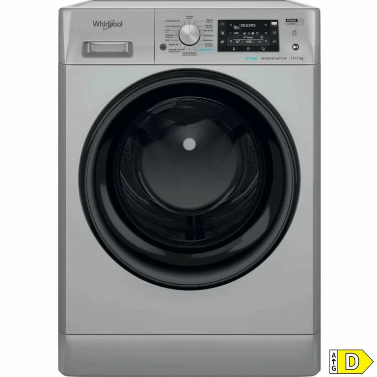 Laveuse - Sécheuse Whirlpool Corporation FFWDD 1174269 SBV SPT Argenté 7 kg 1400 rpm