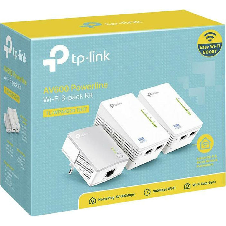 Powerline TP-Link TL-WPA4220T AV600 KIT Blanc Wi-Fi