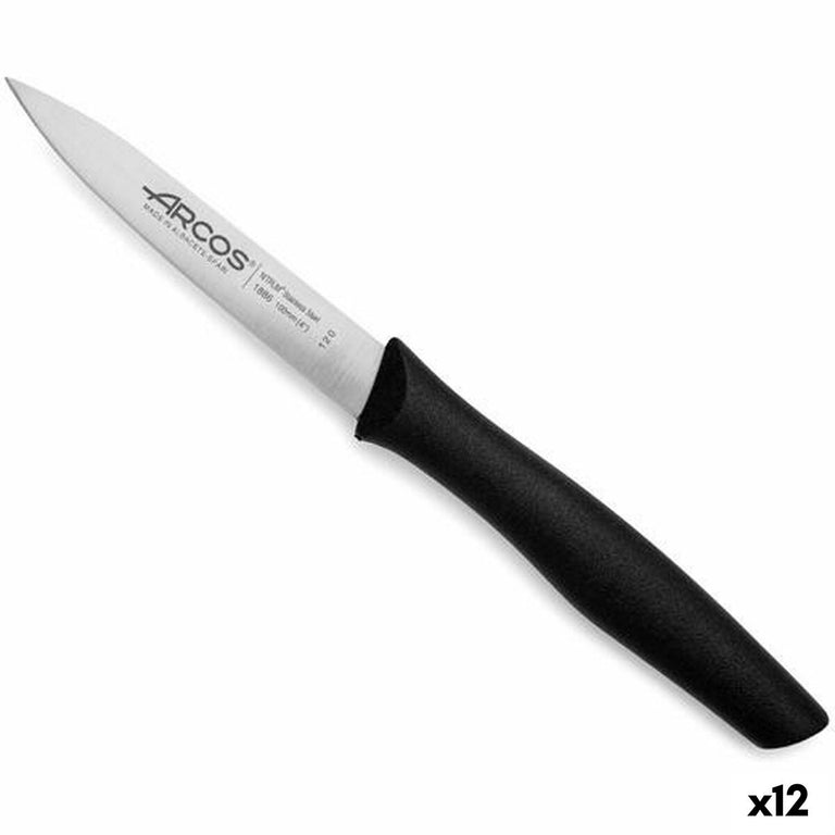 Eplucheur Arcos Nova Noir Acier inoxydable 10 cm polypropylène (12 Unités)