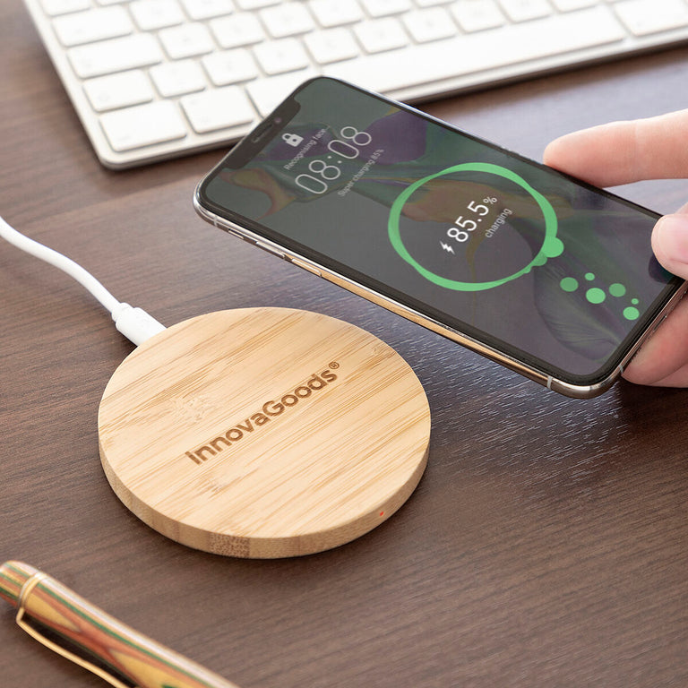 Chargeur sans Fil en Bambou InnovaGoods