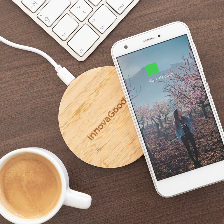 Chargeur sans Fil en Bambou InnovaGoods