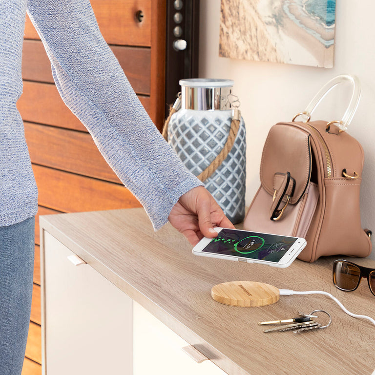 Chargeur sans Fil en Bambou InnovaGoods
