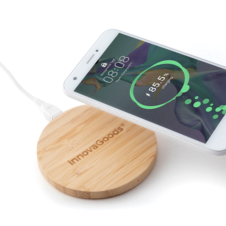 Chargeur sans Fil en Bambou InnovaGoods