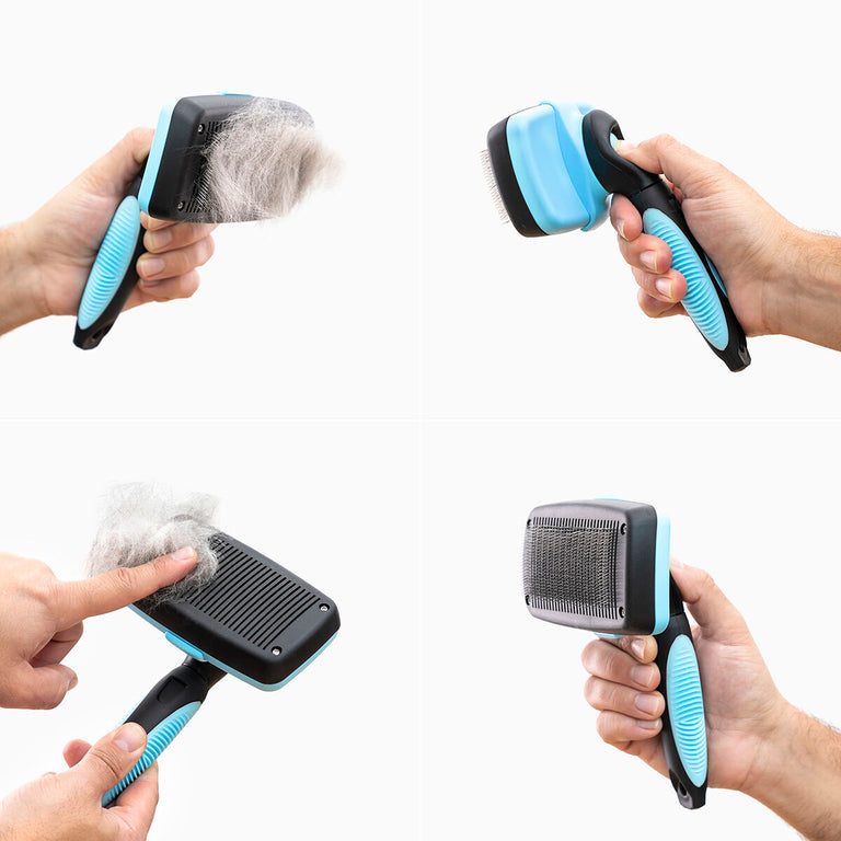 Brosse pour Animaux de Compagnie avec Dents Rétractables Groombot InnovaGoods
