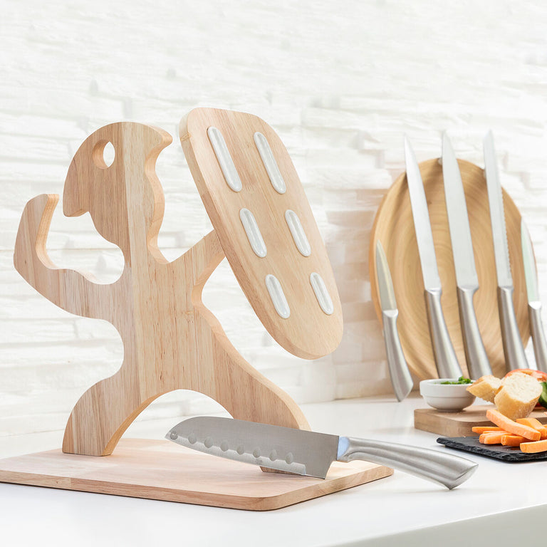 Jeu de couteaux avec support en bois Spartan InnovaGoods 7 Pièces