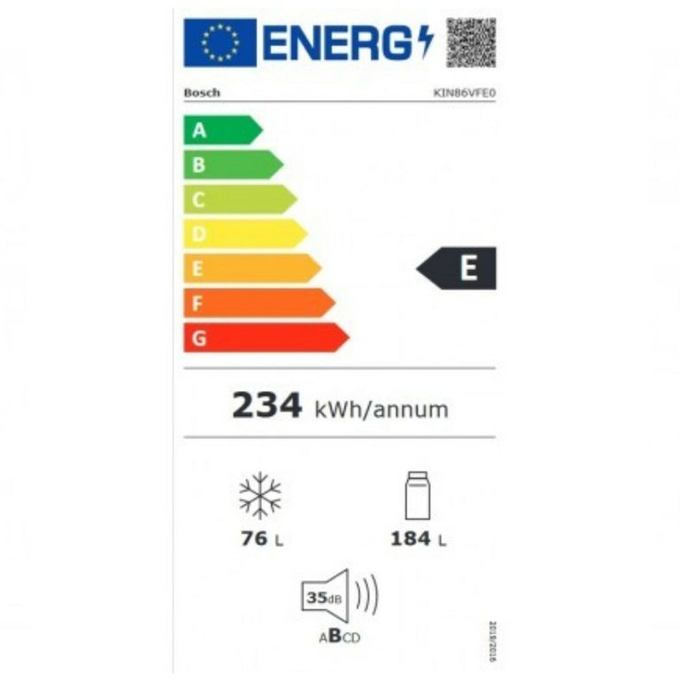 Réfrigérateur américain BOSCH KIN86VFE0 Blanc (177 x 56 cm)