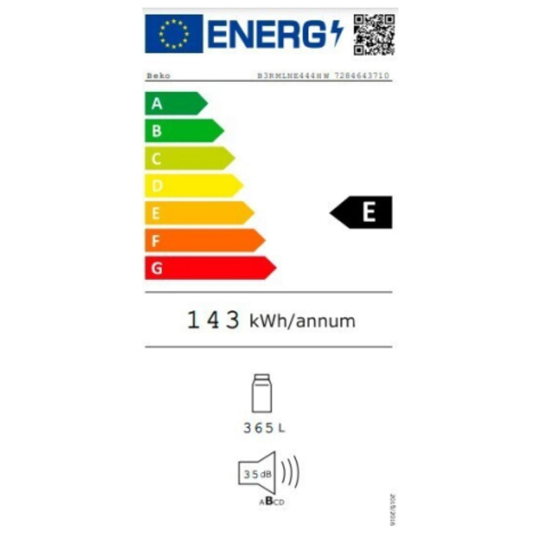 Réfrigérateur BEKO B3RMLNE444HXB Gris (185 x 60 cm)