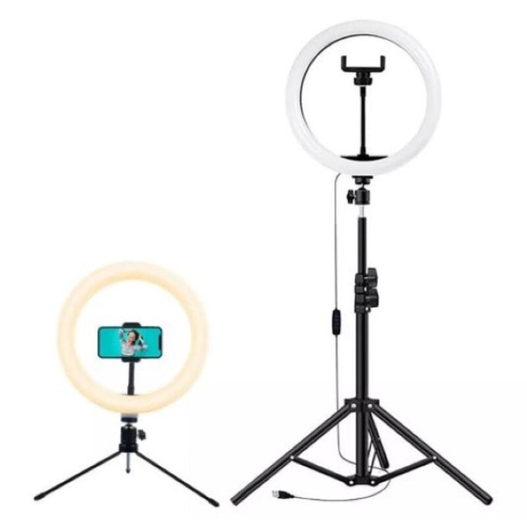 Selfie Ring Light Anneau de Lumière avec Triepied et Télécommande Flux's 12"